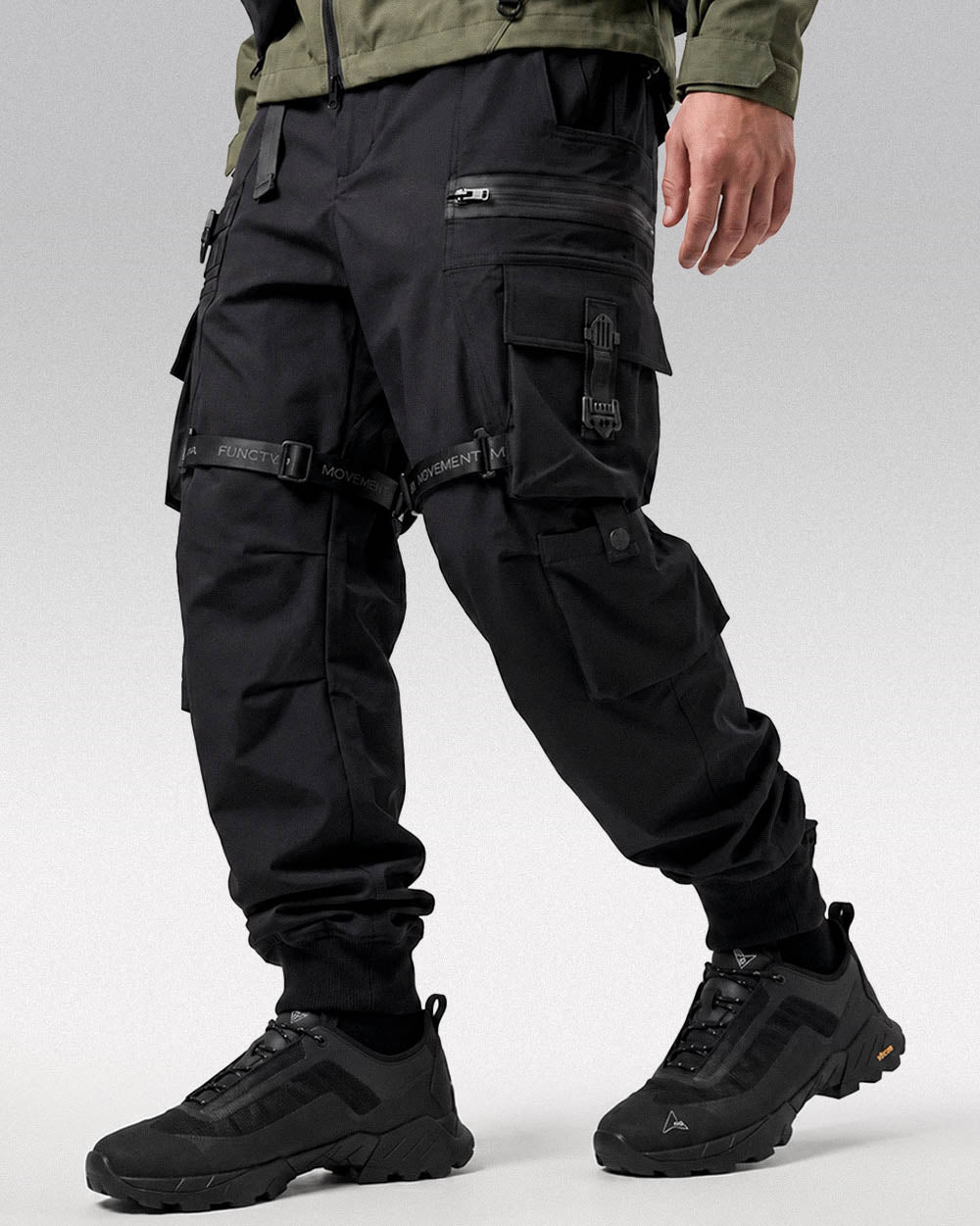 Black cargo pants techwear ’Futtsu’