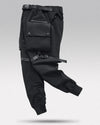 Black Cargo Pants with straps ’Nareyama’ - TECHWEAR STORM™