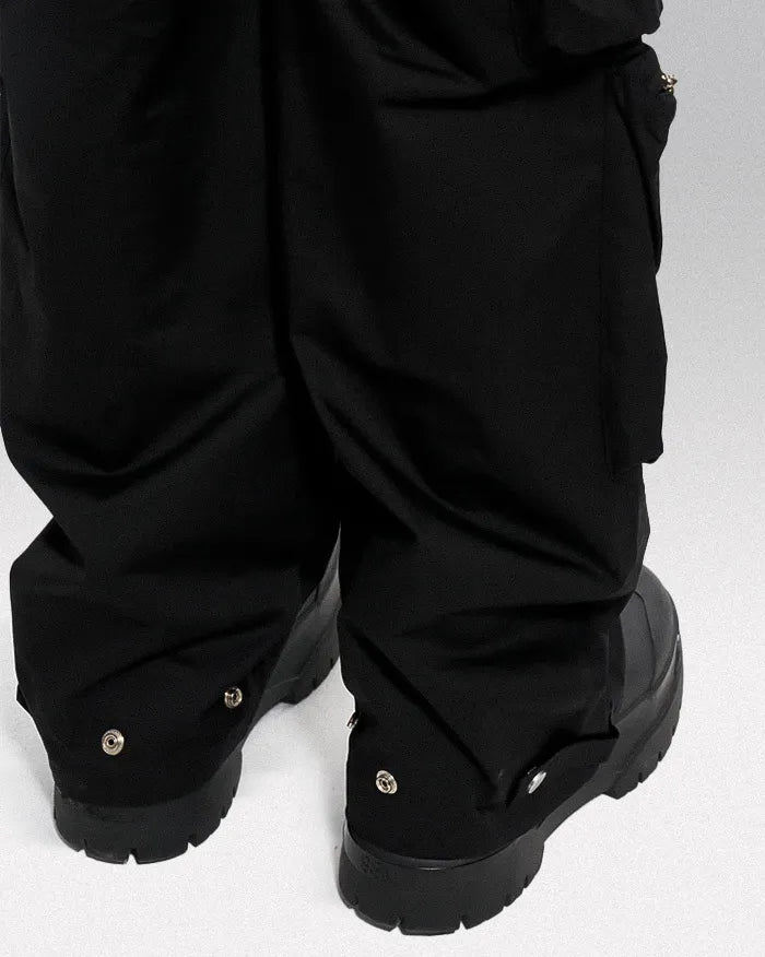 Black cargo pants y2k ’Kamago’ - TECHWEAR STORM™