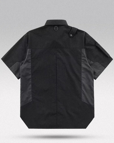 Black cargo shirt men’s ’Yehara’ - TECHWEAR STORM™