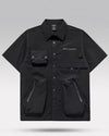 Black cargo shirts for men ’Yagato’ - TECHWEAR STORM™