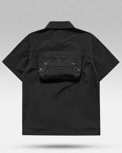 Black cargo shirts for men ’Yagato’ - TECHWEAR STORM™