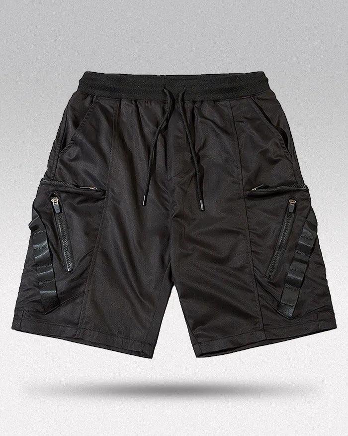 Black cargo shorts mens ’Wabashi’ - TECHWEAR STORM™