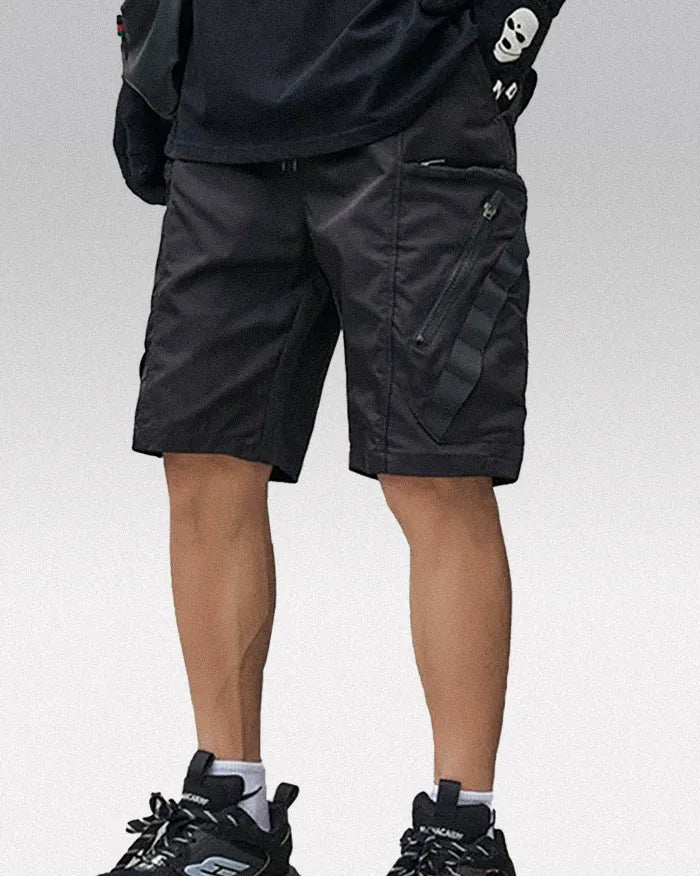 Black cargo shorts mens ’Wabashi’ - TECHWEAR STORM™