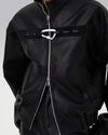 Black faux leather jacket ’Zirushi’ - TECHWEAR STORM™