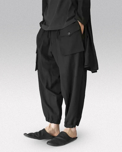 Black harem pants ’Aizuwa’ - TECHWEAR STORM™
