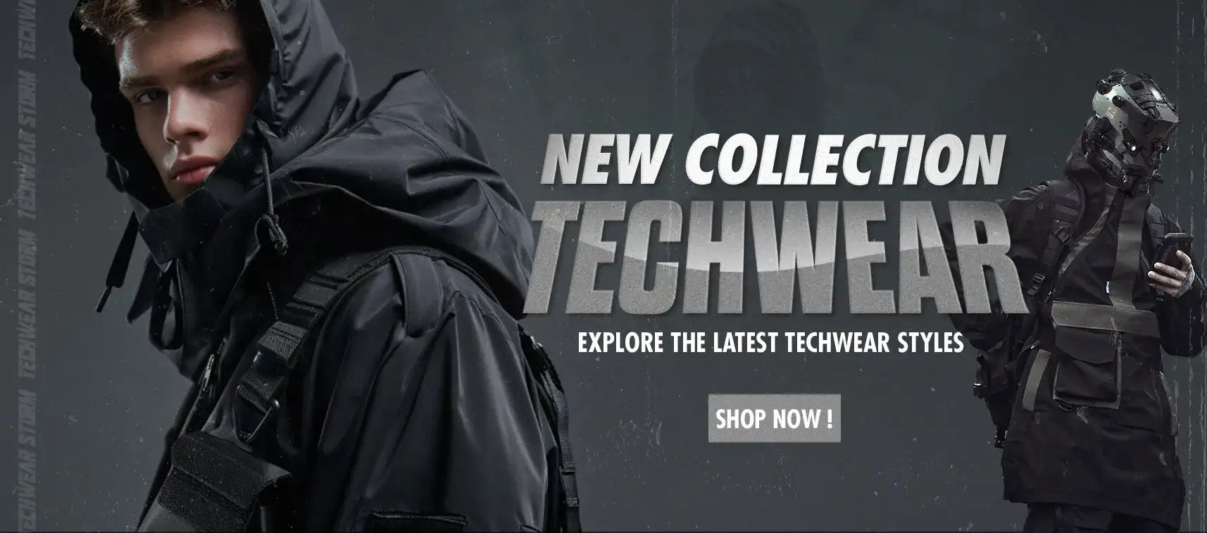 man in techwear outfit