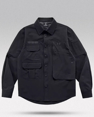 Black long sleeve tactical shirt ’Mukoto’ - TECHWEAR STORM™