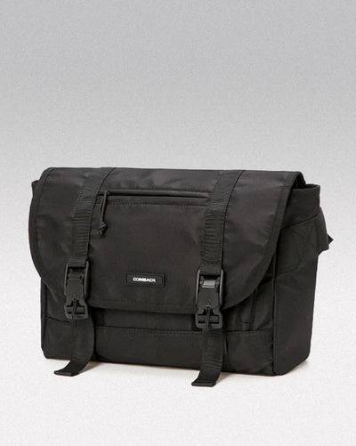 Black messenger bag ’Tome’ - TECHWEAR STORM™