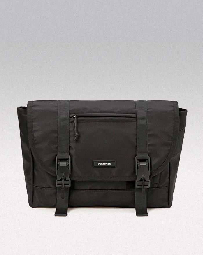 Black messenger bag ’Tome’ - TECHWEAR STORM™