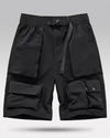 Black nylon cargo shorts ’Togane’ - TECHWEAR STORM™