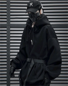 Black oversized hoodie ’Kasaki’ - TECHWEAR STORM™