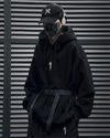 Black oversized hoodie ’Kasaki’ - TECHWEAR STORM™