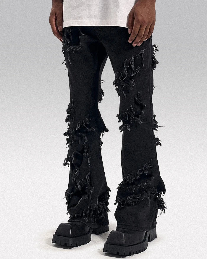 Jeans Ripped Tech Black ripped jeans