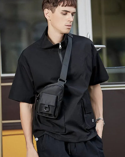 Black sling bag ’Etaji’ - TECHWEAR STORM™