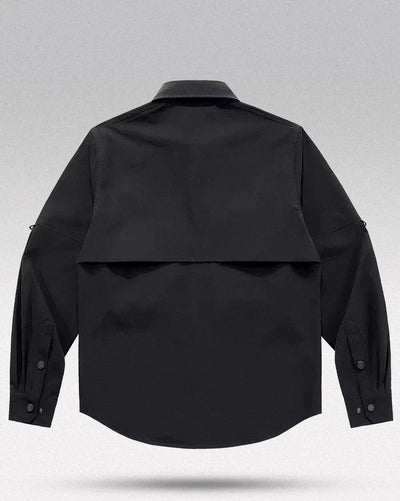 Black tactical long sleeve shirt ’Shimizu’ - TECHWEAR STORM™