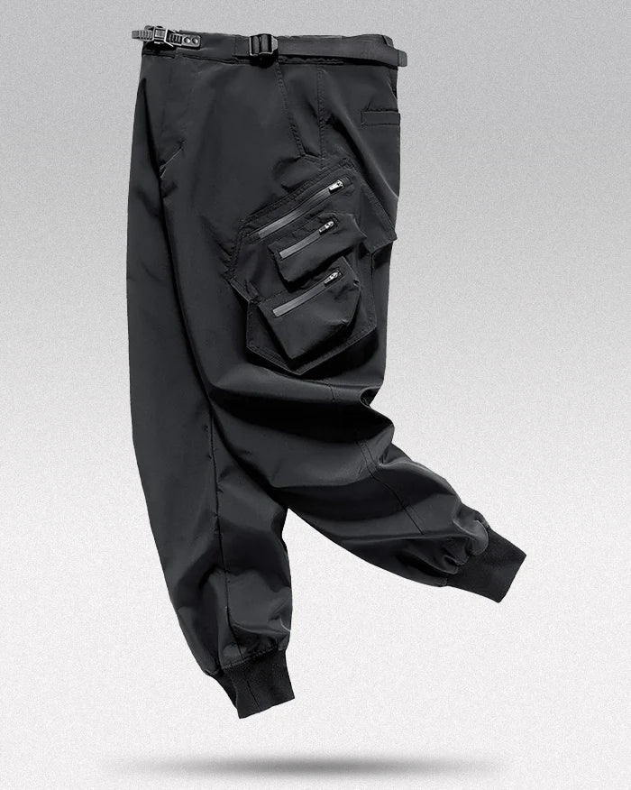 Black techwear cargo pants 