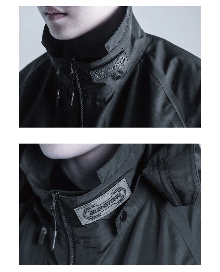 Black Techwear Windbreaker ’rinker’ - TECHWEAR STORM™