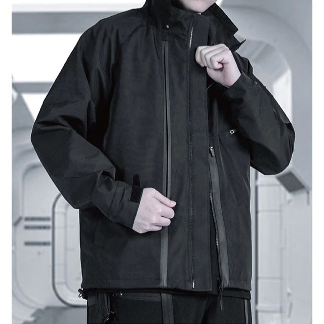 Black Techwear Windbreaker ’rinker’ - TECHWEAR STORM™
