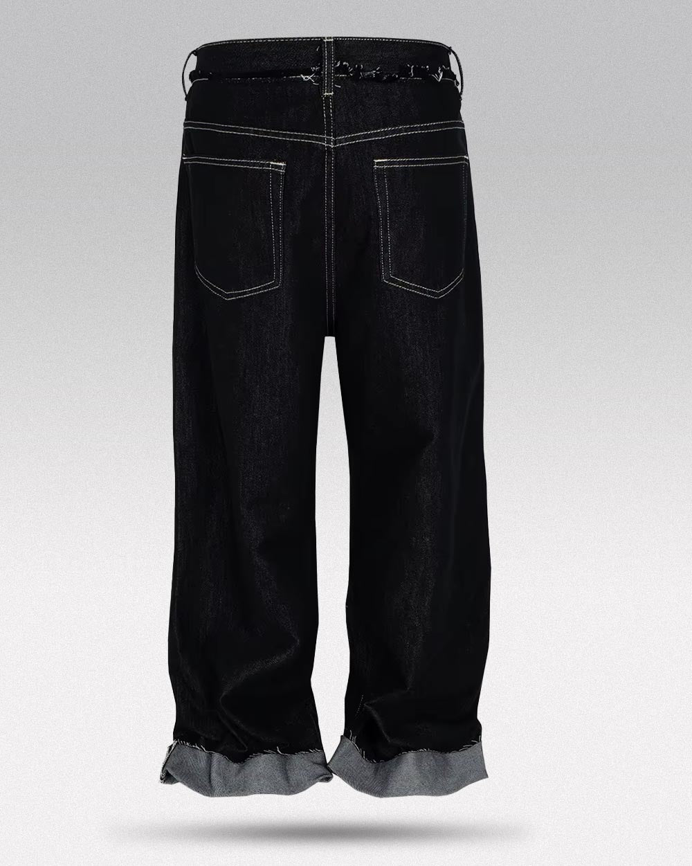 Black y2k jeans men ’Kusei’