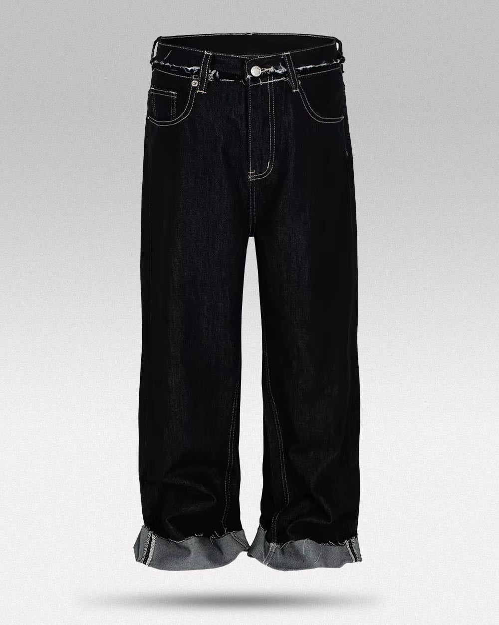 Black y2k jeans men ’Kusei’