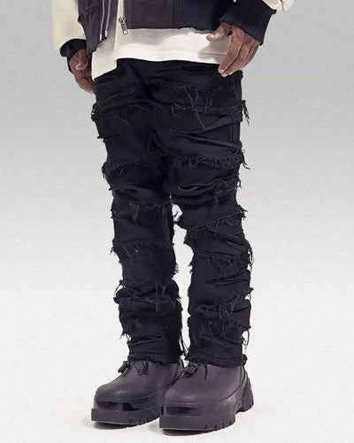 Black Y2k jeans ’Mito’ - TECHWEAR STORM™