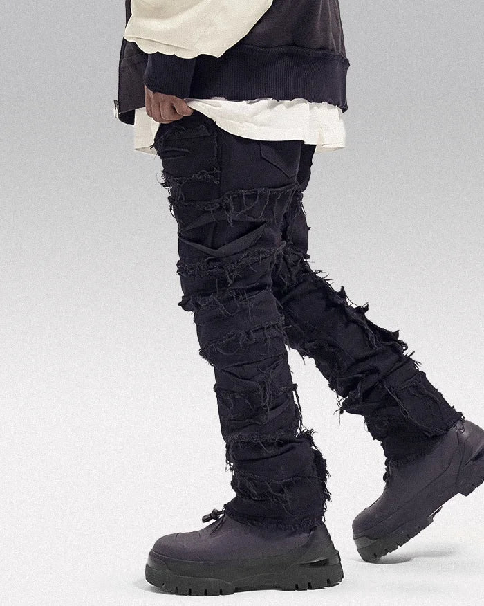 Black Y2k jeans ’Mito’ - TECHWEAR STORM™