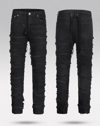 Black Y2k jeans ’Mito’ - TECHWEAR STORM™