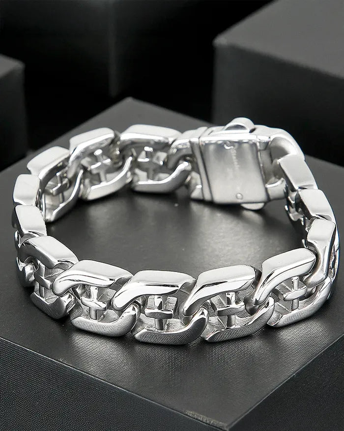 Bracelet For Men Stainless Steel ’Rexlo’ - 21cm / 8.27in