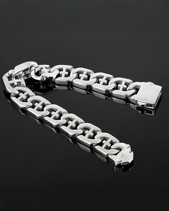 Bracelet For Men Stainless Steel ’Rexlo’ - 21cm / 8.27in