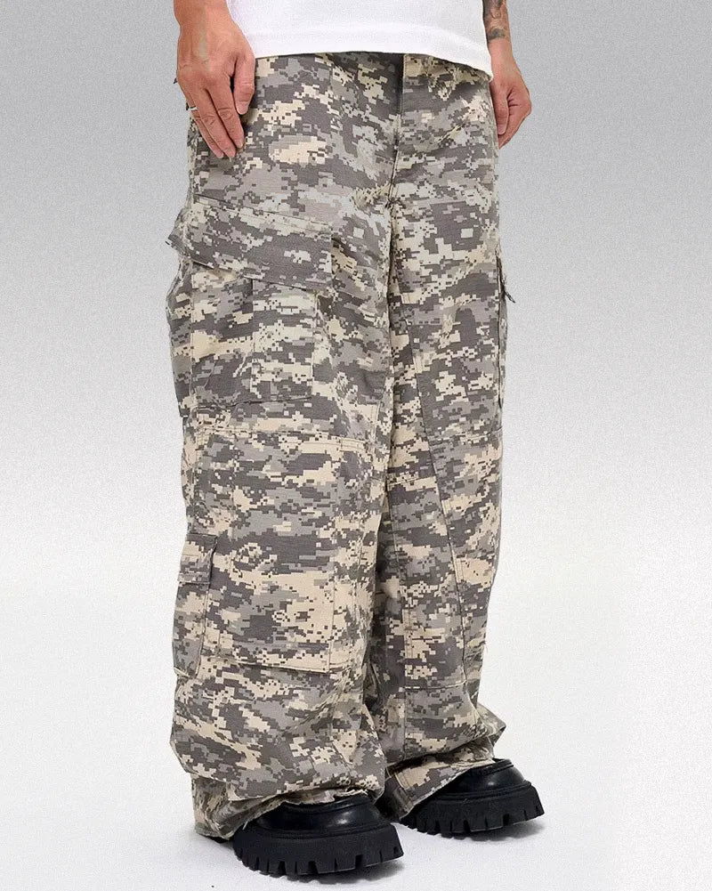 Camo Wide Leg Pants ’Kiyama’ - TECHWEAR STORM™