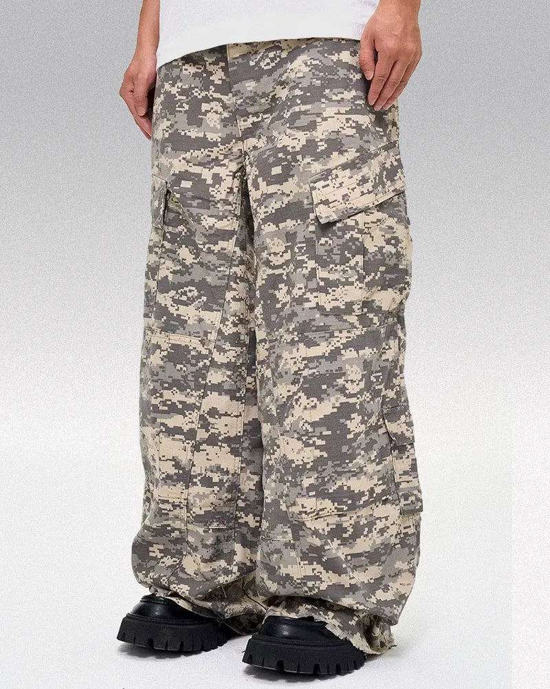 Camo Wide Leg Pants ’Kiyama’ - TECHWEAR STORM™