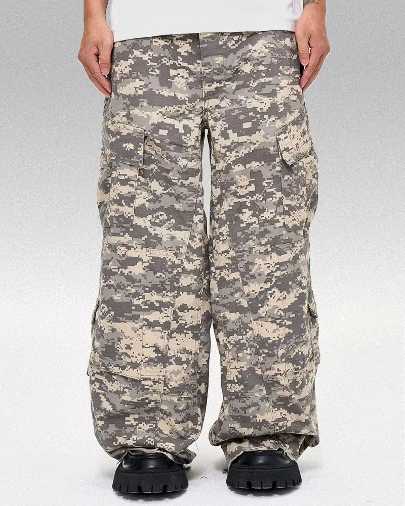 Camo Wide Leg Pants ’Kiyama’ - TECHWEAR STORM™