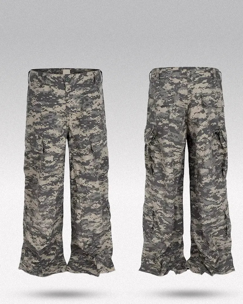 Camo Wide Leg Pants ’Kiyama’ - TECHWEAR STORM™