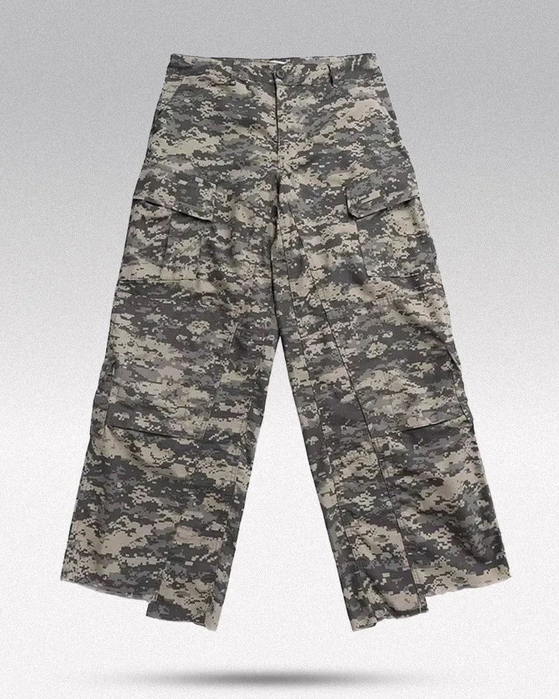 Camo Wide Leg Pants ’Kiyama’ - TECHWEAR STORM™