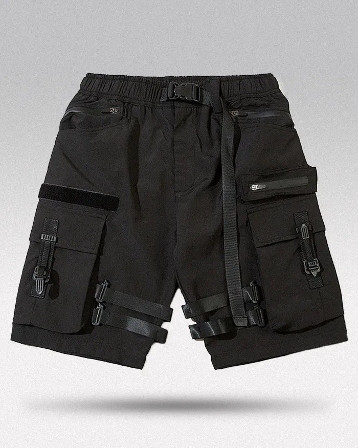 Cargo shorts mens black ’Mutsu’ - TECHWEAR STORM™