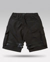 Cargo shorts mens black ’Mutsu’ - TECHWEAR STORM™