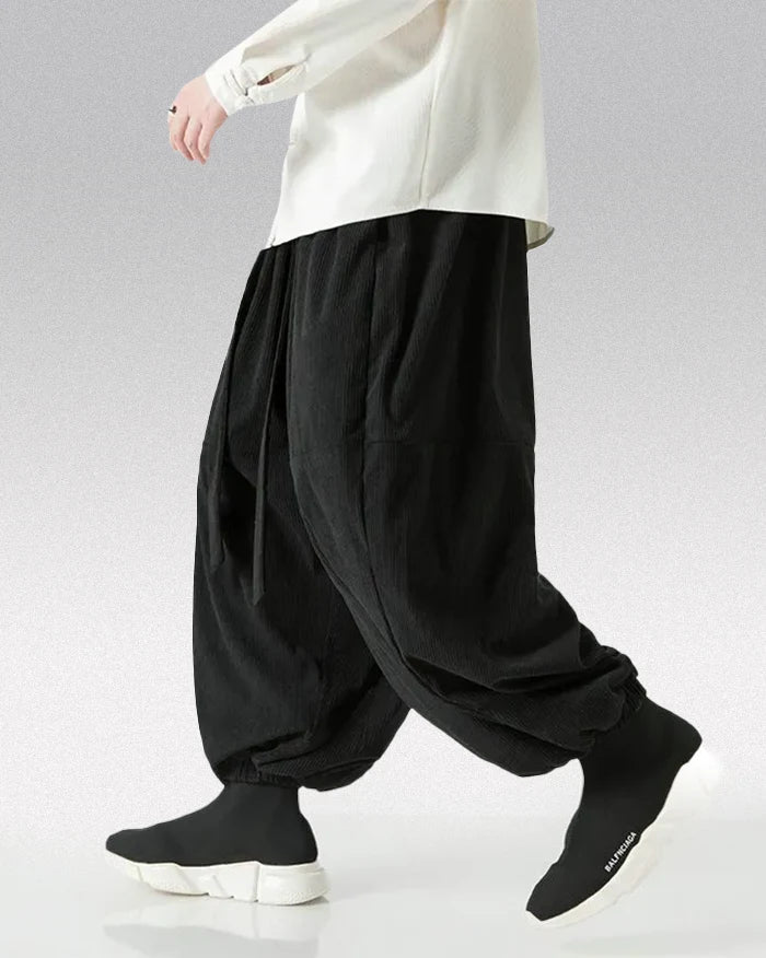 Corduroy Harem Pants ’Toshima’ - TECHWEAR STORM™