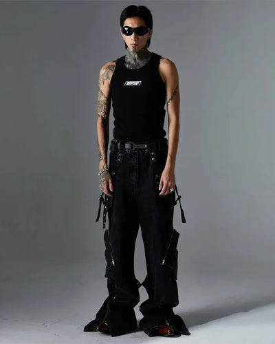 Cyber Y2k jeans ’Kitachi’ - TECHWEAR STORM™