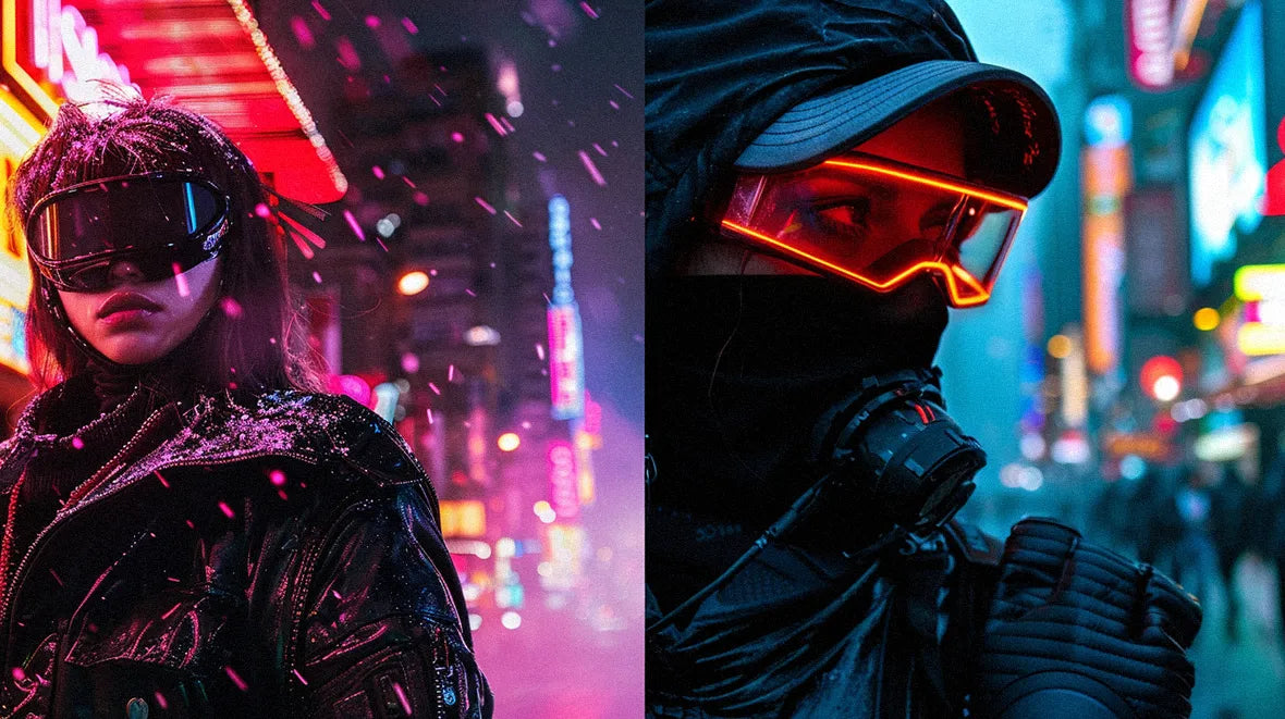 women in cyberpunk outfits