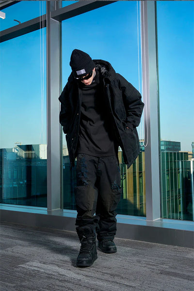 Cyberpunk black pants ’Kaichi’ - TECHWEAR STORM™