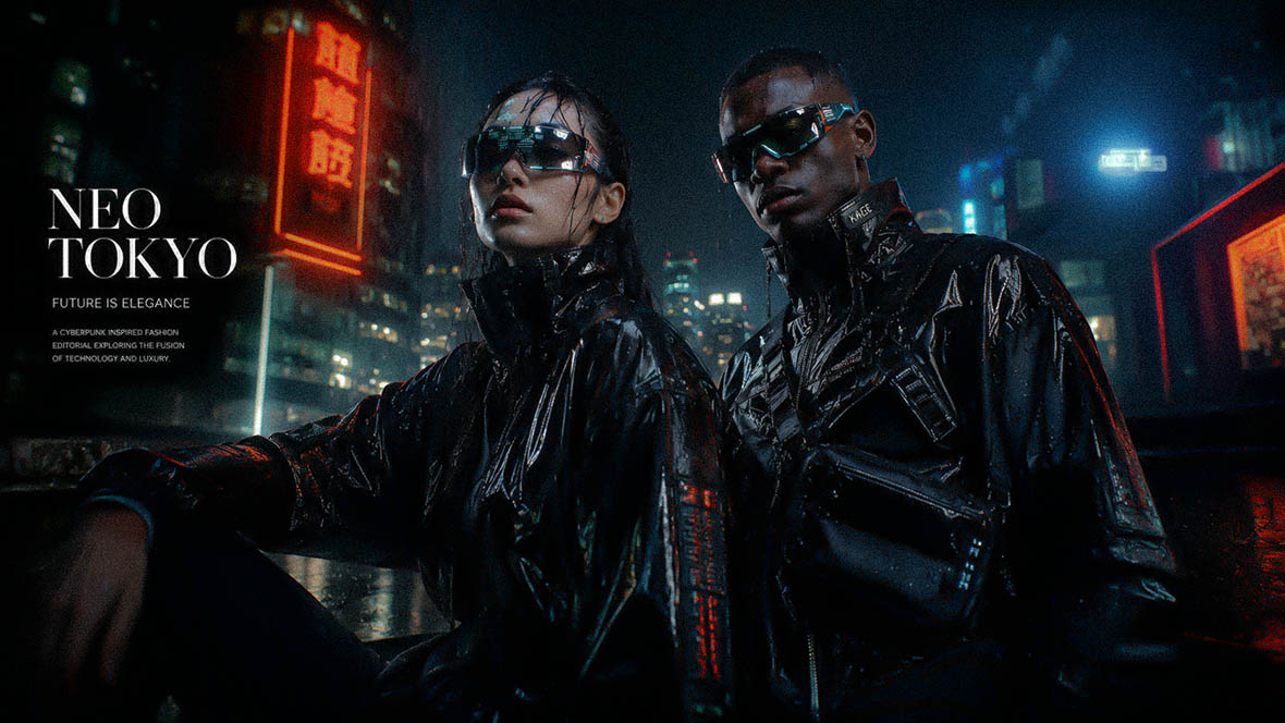 cyberpunk fashion banner