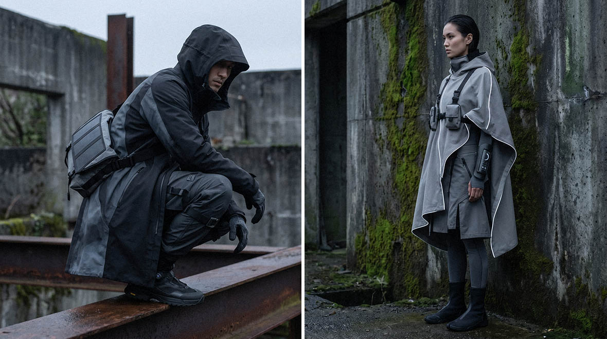 cyberpunk clothes with technology