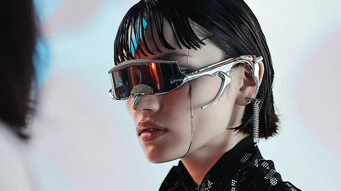 a woman with Cyberpunk Jewelry