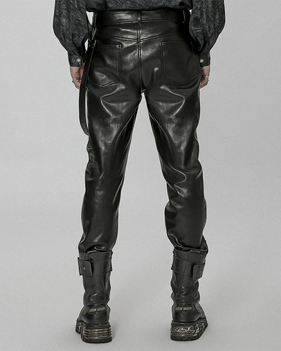 Cyberpunk leather pants ’Rumo’ - TECHWEAR STORM™