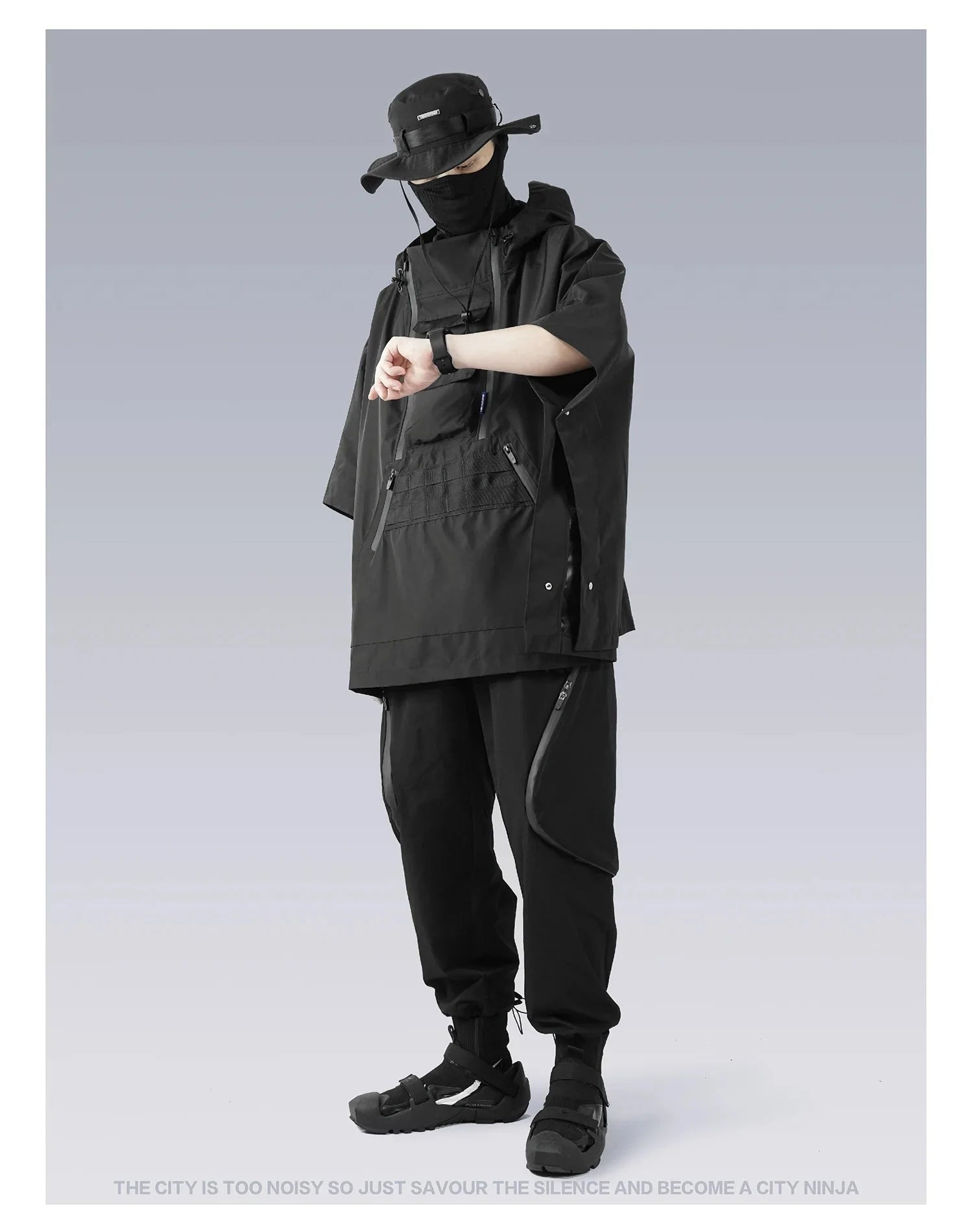 Techwear Poncho Aoga - TECHWEAR STORM™