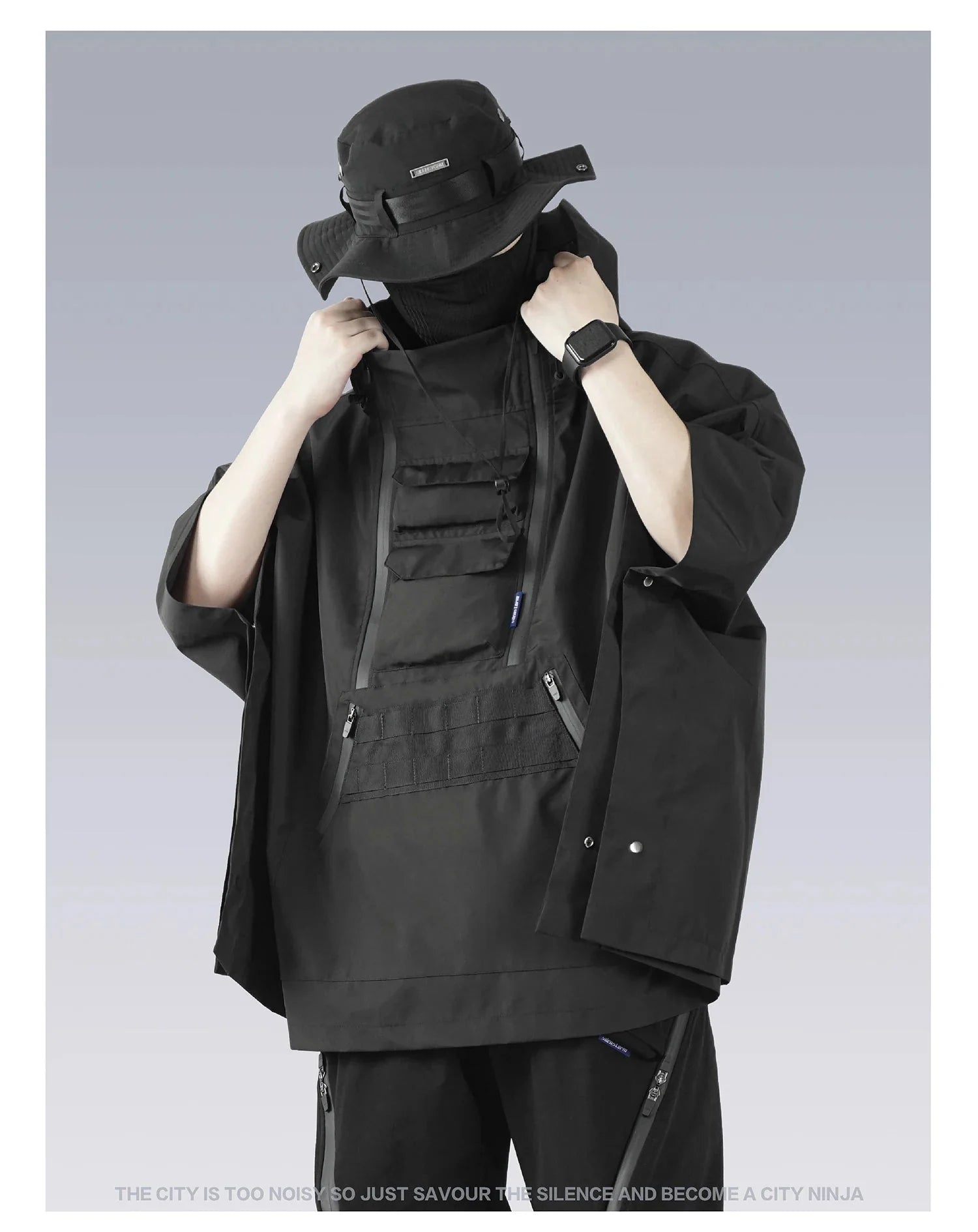 Techwear Poncho Aoga - TECHWEAR STORM™