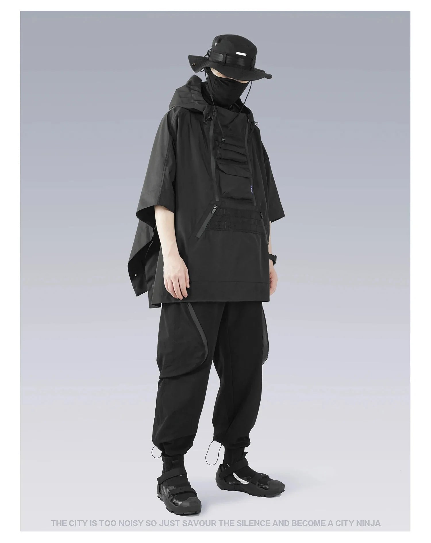 Techwear Poncho Aoga - TECHWEAR STORM™