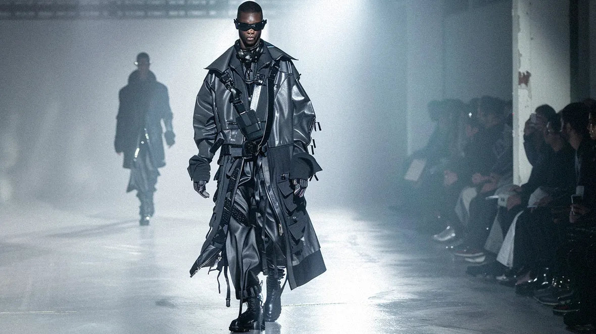 black man in Cyberpunk outfit