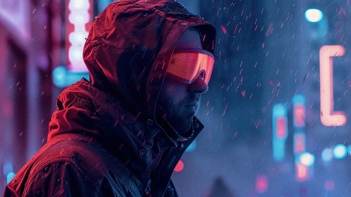 man in Cyberpunk clothes